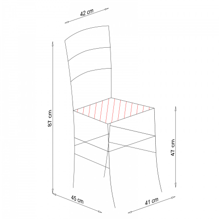 upholstered venetia wood chair - oak [4]