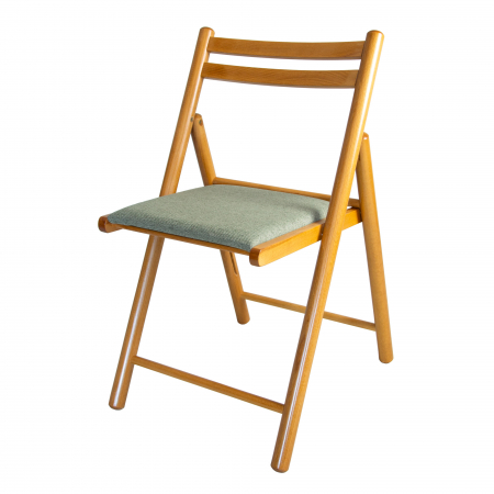Scaun pliant din lemn IGOR R tapitat stejar [5]