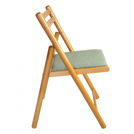 Scaun pliant din lemn IGOR R tapitat stejar [1]