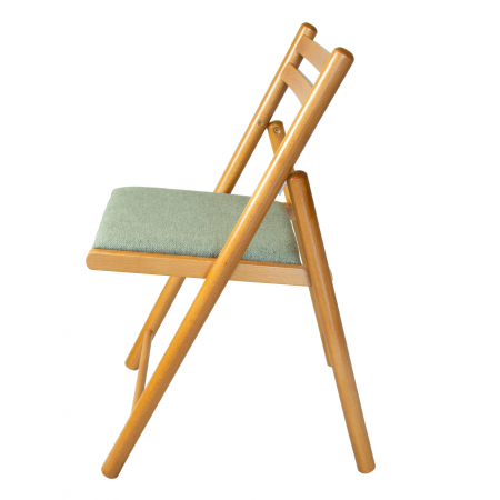 Scaun pliant din lemn IGOR R tapitat stejar [4]