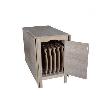 Set masa si scaune din lemn CUCINA 6P maro-trufa [1]