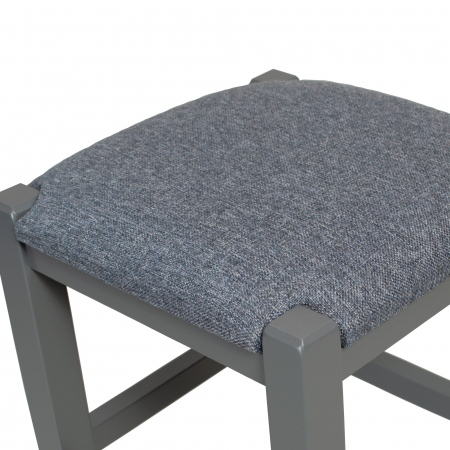 chriss upholstered wooden stool - basalt grey paint [2]