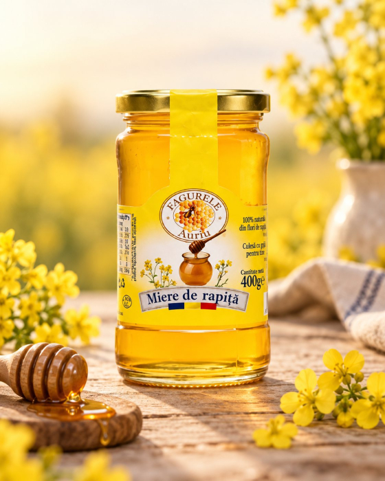 Miere Rapita Fagurele Auriu 400g [2]