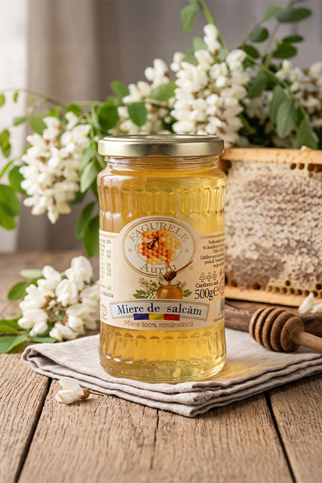 Miere salcam Fagurele Auriu 500g [3]