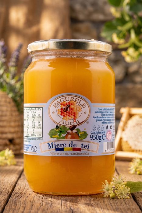 Miere tei Fagurele Auriu 950 g [3]