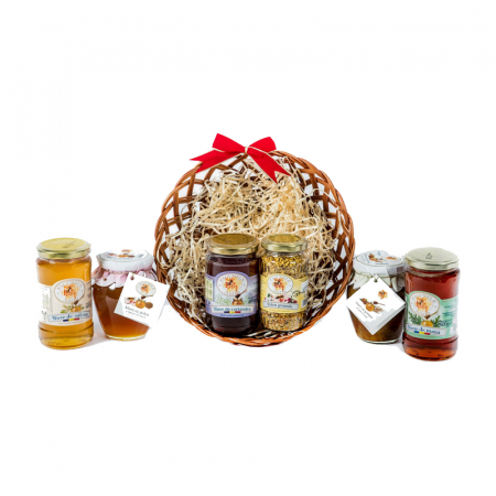 Cosuri cu produse apicole - Cos corporate cu produse apicole - FAGURELE AURIU