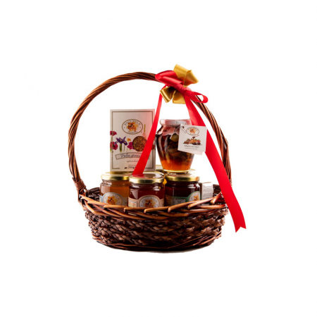 Cosuri cu produse apicole - Cos corporate Premium cu produse apicole - Fagurele Auriu