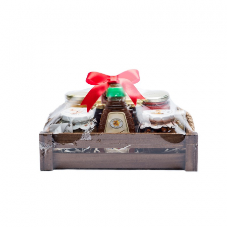 Cosuri cu produse apicole - Ladita lemn cu Produse Apicole - Fagurele Auriu