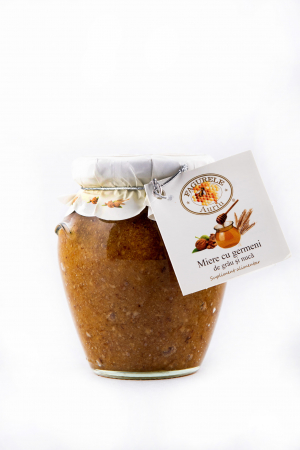 Specialitati - Miere cu germeni de grau si nuca FAGURELE AURIU 400g