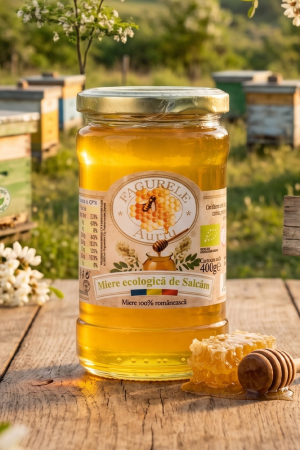 Miere ECO Salcam Fagurele Auriu 400 g [1]