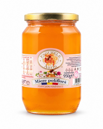 B2B - Miere poliflora Fagurele Auriu 950 g