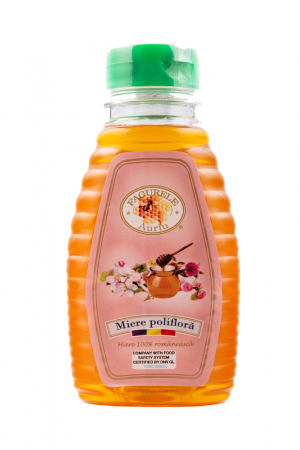 Miere la Pet - Miere poliflora Fagurele Auriu PET 400 g
