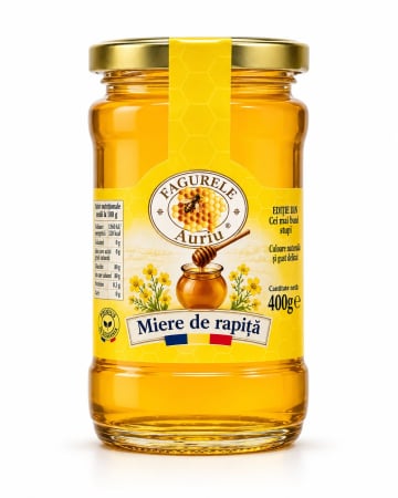Miere 400g - Miere Rapita Fagurele Auriu 400g