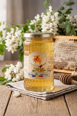 Miere 500g - Miere salcam Fagurele Auriu 500g
