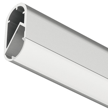 Bara haine, cu canal pentru banda led, 2,5m, aluminiu - HAFELE [1]