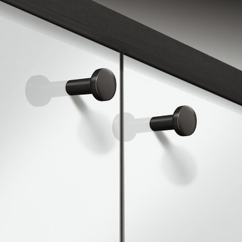Buton AMELIA, D20mm, H31mm, finisaj Negru. [2]