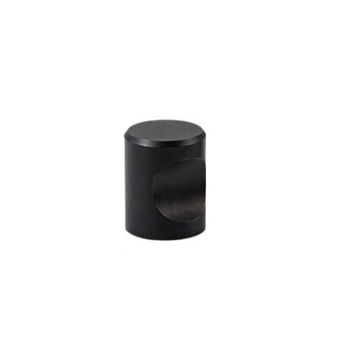 Buton cilindric 6044, finisaj Negru mat. [1]