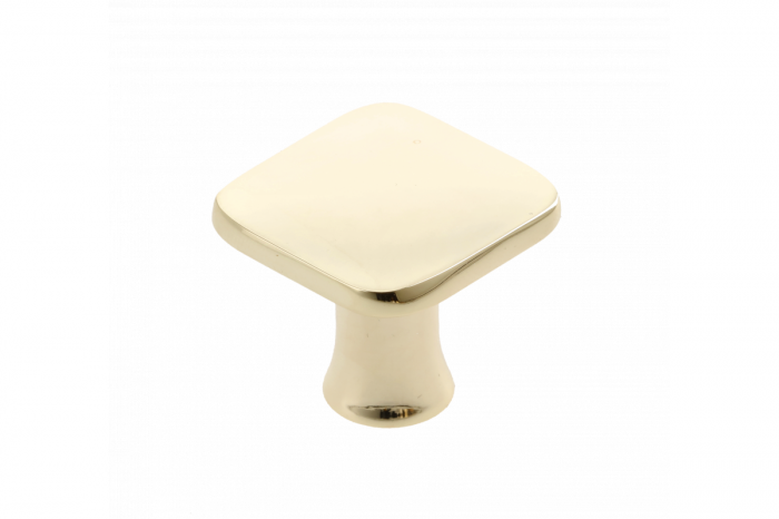 Buton PIAZZA, 30x30mm, finisaj Auriu lucios. [1]