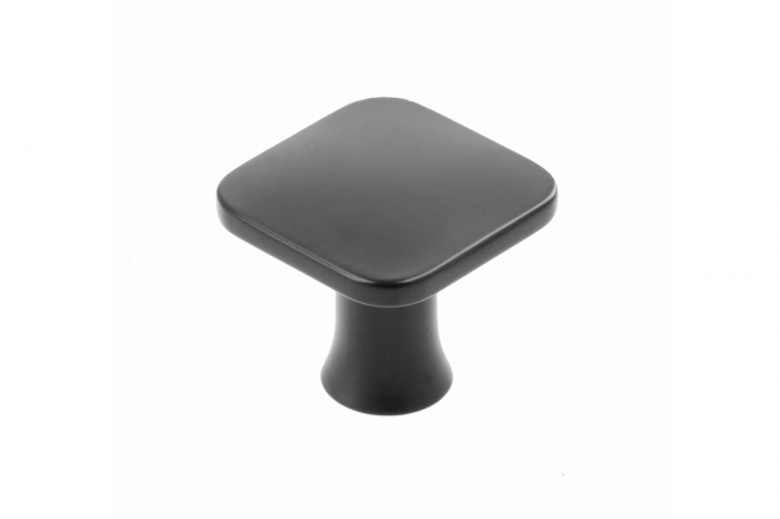 Buton PIAZZA, 30x30mm, finisaj Negru mat. [1]