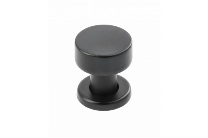 Buton RING, D26mm, H31mm, finisaj Negru mat. [1]