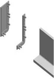 Capac dechis dreapta, profil VELLO "J", finisaj inox periat. [1]