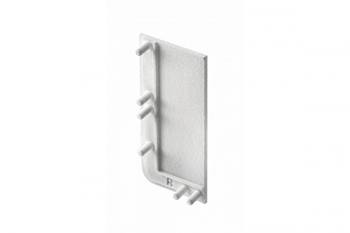 Capac inchis dreapta, profil VELLO "J", finisaj inox periat. [1]