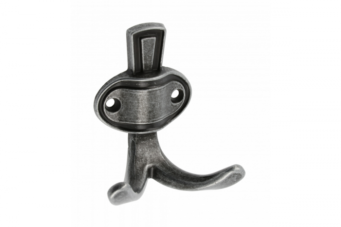 Cuier CORUNA mic, finisaj Argint antichizat. [1]