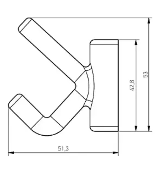 Cuier LENS, finisaj Inox. [2]