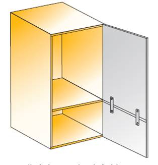 Element cuplare fronturi, metal nichelat, 105mm [2]