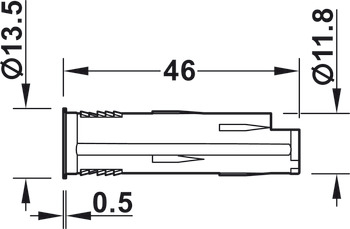 Intrerupator electronic activat la deschidere usa, D12mm - HAFELE. [2]