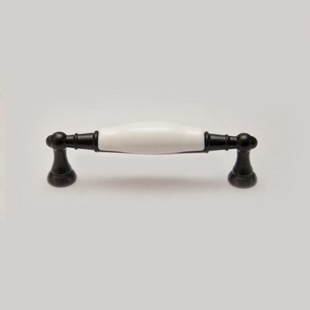 Maner 8939, finisaj Negru + portelan alb, 96mm. [1]