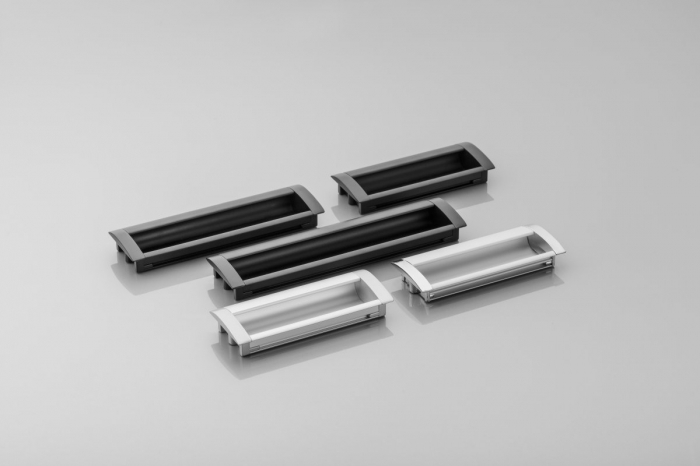Maner ingropat 326, finisaj Aluminiu mat. Material: aluminiu [3]