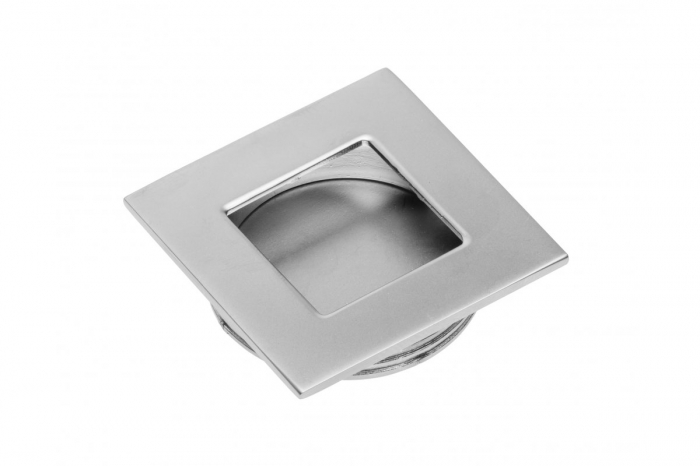 Maner ingropat 40x40mm, finisaj Satinat, gaura de montaj D35mm. [1]