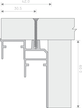 MASTER GRIP sina inferioara 2,5m aluminiu [2]