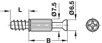 Minifix bolt S200 24/D5/11mm. Pachet 100 bucati [2]