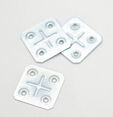 Placa dreapta metalica, zincata, 45x45x1mm. Set 20 bucati. [1]