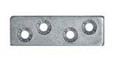 Placa dreapta metalica, zincata, 60x15x2mm. Set 20 bucati. [1]