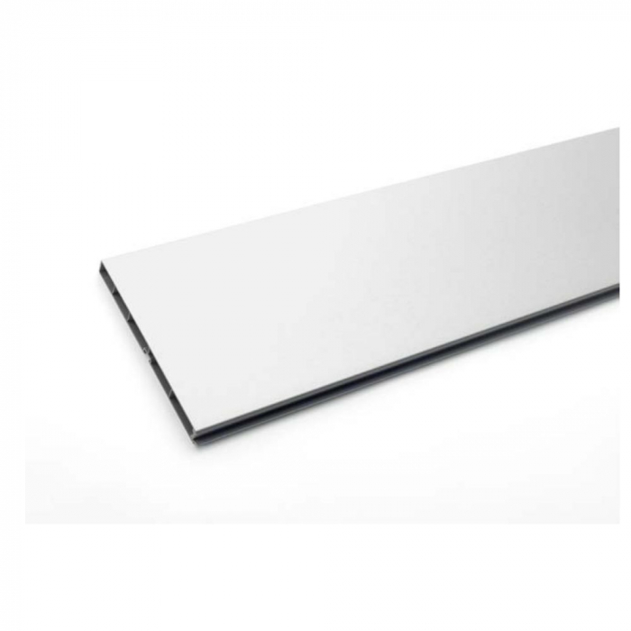 Plinta PVC, H100mm, 4m, finisaj aluminiu - REHAU [1]