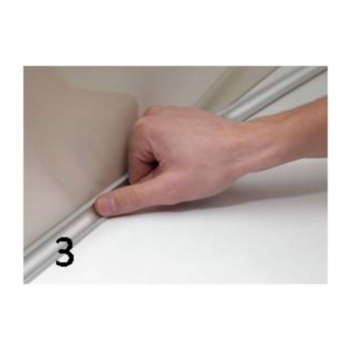 Profil antistrop autoadeziv, alb - Compact REHAU. [5]