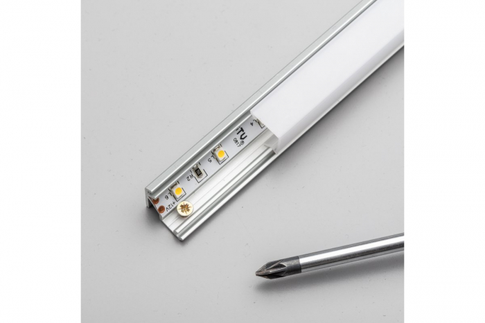 Profil GLAX de colt, pentru banda led, 3m, aluminiu. [3]
