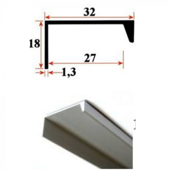Profil maner 12708, alb. 3m [1]
