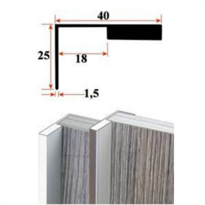 Profil maner 7503. finisaj inox, 2,5m [1]