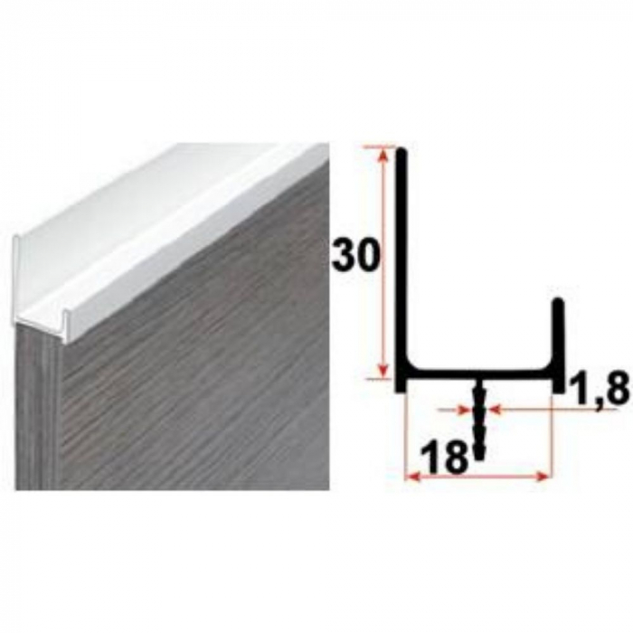 Profil maner "K", aluminiu, 3m [1]