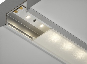 Profil pentru banda led, ingropat, 2,5m,  23x14mm - HAFELE [2]