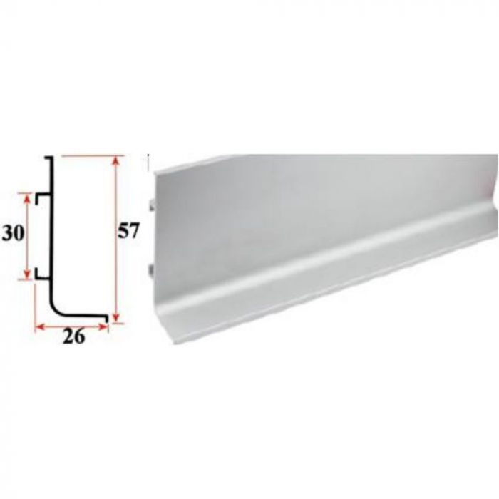 Profil tip GOLA "J", alb mat, 4m. [1]