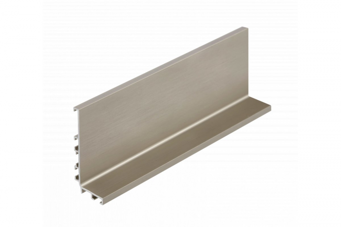 Profil VELLO, orizontal tip "J", finisaj inox periat, 3m [1]