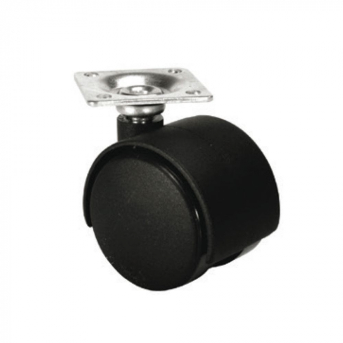 Rotila neagra D50mm, fara frana [1]