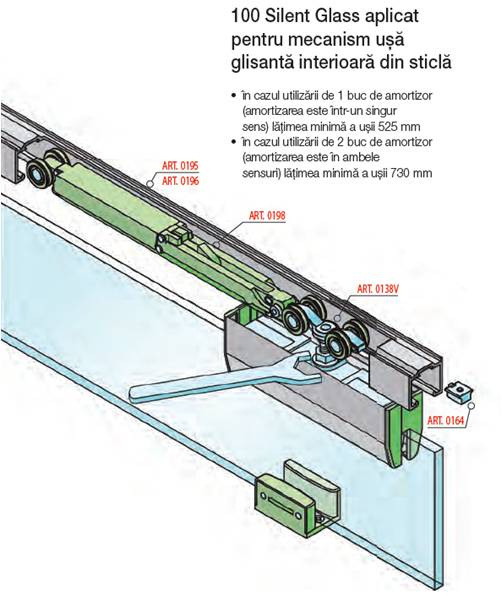 SILENT GLASS 100 amortizor 80kg [1]