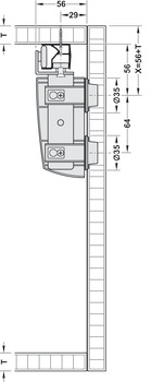 Sistem SLIDO FOLD 50 VF, dreapta - HAFELE [2]