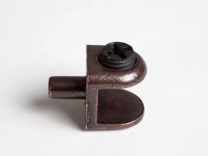 Suport polita bronz antic, D5mm, pentru sticla 4-8mm - 50buc [1]